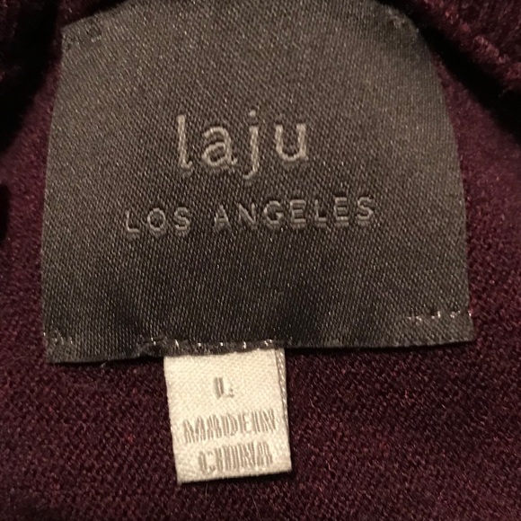 STITCH FIX Laju ANNABELLE RIBBED CARDIGAN Purple L - Picture 5 of 8